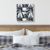 foursome – 男性の顔パズル キャンバスプリント (インサイチュ (寝室))