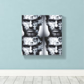 foursome – 男性の顔パズル キャンバスプリント (インサイチュ (ウッドフロア))