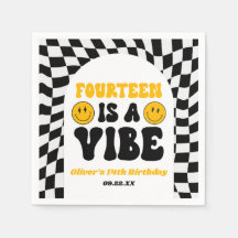 Fourteen Is A Vibe Retro 14th Birthday Party