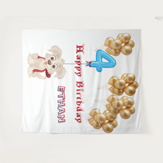 Fourth Birthday タペストリー (正面(横))