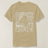 Fourth Grade Doodle Back To School Student Teacher Tシャツ (デザイン正面)