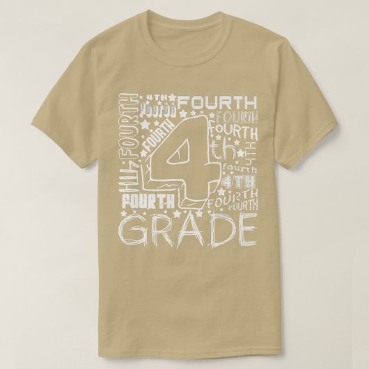 Fourth Grade Doodle Back To School Student Teacher Tシャツ (デザイン正面)
