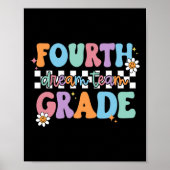 Fourth Grade Dream Team Back To School 4th Grade T ポスター (正面)