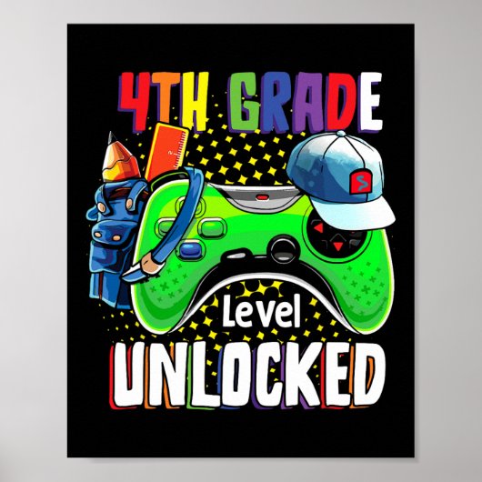 Fourth Grade Level Unlocked Back To School Video G ポスター (正面)