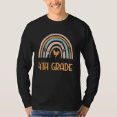 Fourth Grade Rainbow Teacher Student Hello 4th Gra Tシャツ (正面)