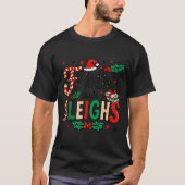 Fourth Grade Sleighs Funny Christmas Teacher  Tシャツ (正面)