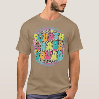 Fourth Grade Squad Back To School Leopard Boys Gir Tシャツ