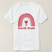 Fourth Grade Teacher | 4th Grade Teacher Rainbow Tシャツ (デザイン正面)