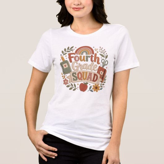 Fourth Grade Teacher Tee トライブレンドＴシャツ (正面)