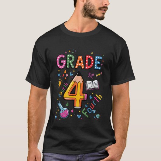 Fourth Grade Team Funny Pencil Back to School Teac Tシャツ (正面)