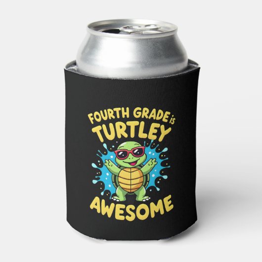 Fourth Grade Turtle-y Awesome First Day of Fourth  缶クーラー (缶正面)