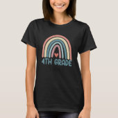 Fourth Grade Vibes Back To School Rainbow Teacher  Tシャツ (正面)
