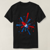 Fourth of July Fireworks Popsicle  Tシャツ (デザイン正面)