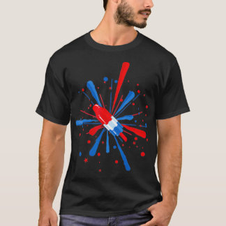 Fourth of July Fireworks Popsicle Tシャツ