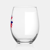 Fourth of July Patriotic 250 USA Anniversary   ステムなしワイングラス (左)