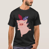Fourth of July Pig Tシャツ (正面)