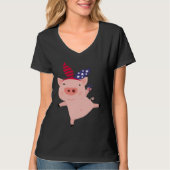 Fourth of July Pig Tシャツ (正面)