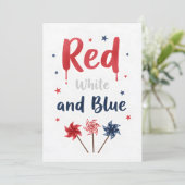 Fourth of July Red White Boom Patriotic Fireworks シーズンカード (スタンド正面)