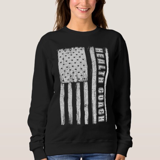 Fourth of July Shirts for Men American Flag health スウェットシャツ (正面)