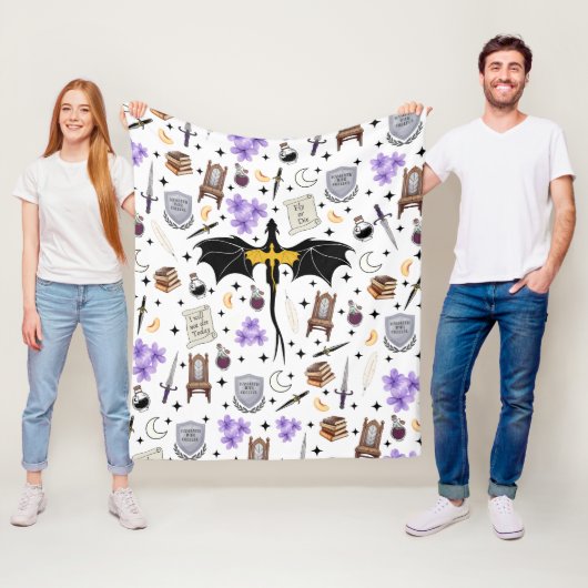 Fourth Wing Book Club Fleece Blanket Throw フリースブランケット (インサイチュ)