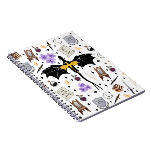 Fourth Wing Romantasy Book Lover Notepad ノートブック (右側)