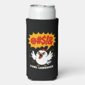 Fowl Language Cartoon Bird スリム缶クーラー (Seltzer裏面)