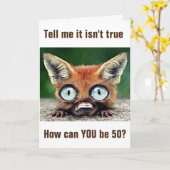 FOXはあなたが"50"であることに驚愕している カード (黄色い花)