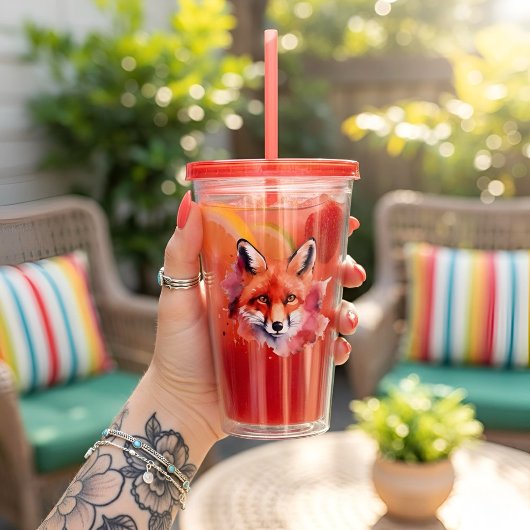 Fox Acrylic Tumbler アクリルタンブラー