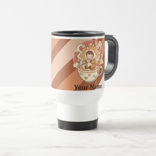 Fox Adventure & Books Travel Mug トラベルマグ (正面右)
