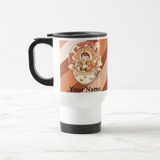Fox Adventure & Books Travel Mug トラベルマグ (左)