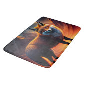 Fox and a full moon バスマット (アングル)