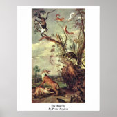 Fox And Cat By Frans Snyders ポスター (正面)