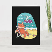 Fox and Rabbit Beach Friends カード (正面)