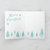 Fox and Tree Christmas Card: Snow シーズンカード (内部)