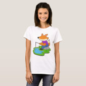 Fox Angler Fishing rod Fishing Tシャツ (正面フル)