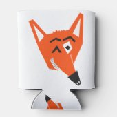 Fox Animal Cartoon Cunning Devious Evil Eye 缶クーラー (裏面)
