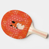 fox, animal totem,zen,chakra,flower of life, 卓球ラケット (横)