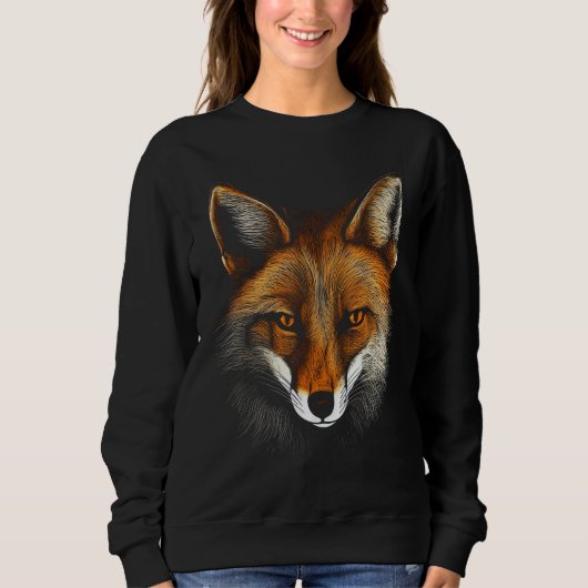 Fox Artwork  Animal  Animal Fox 12 スウェットシャツ (正面)