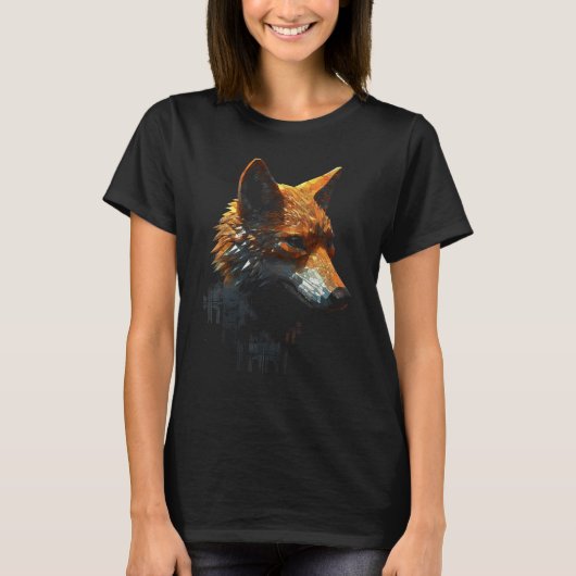 Fox Artwork  Animal  Animal Fox 4 Tシャツ (正面)