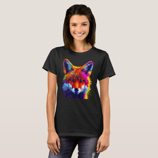 Fox Artwork  Animal  Animal Fox 6 Tシャツ (正面フル)