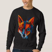 Fox Artwork  Animal Fox スウェットシャツ (正面)