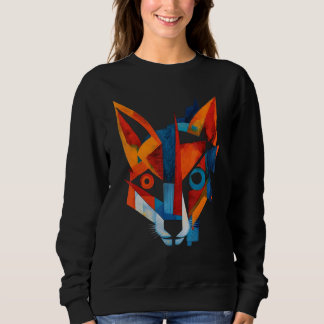 Fox Artwork  Animal Fox スウェットシャツ