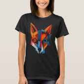 Fox Artwork  Animal Fox Tシャツ (正面)