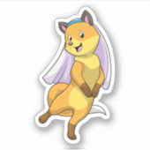 Fox as Bride with Veil シール (正面)