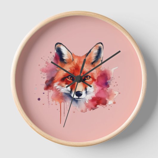 Fox Clock 壁時計 (正面)
