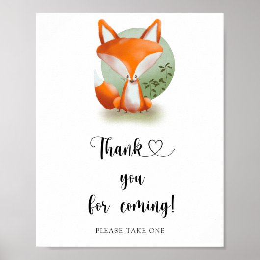 Fox Cub \ お越しいただきありがとうございます ポスター (正面)