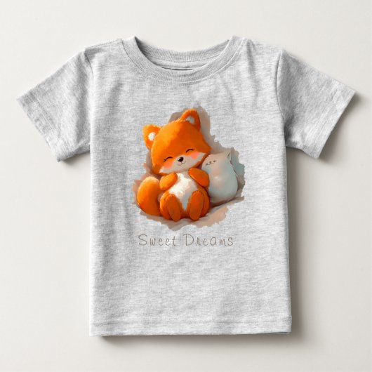 Fox cub anime ベビーTシャツ (正面)