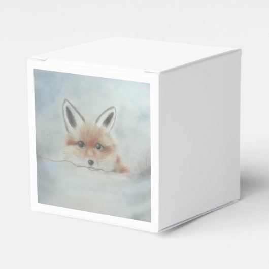 Fox cub favor box フェイバーボックス (正面サイド)