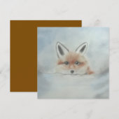 Fox cub flat card (正面/裏面)