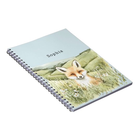 Fox Daisy Flowers ノートブック (右側)